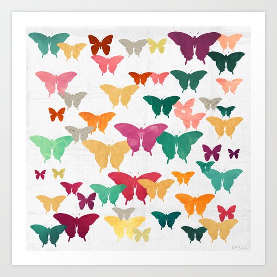 Butterflies & moths Art Print