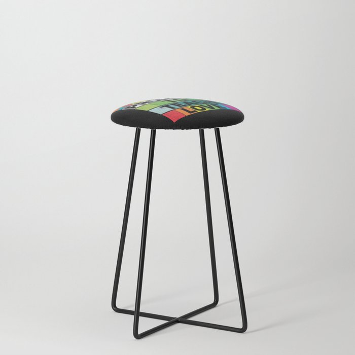 I Promise To Teach Love Autism Awareness Counter Stool