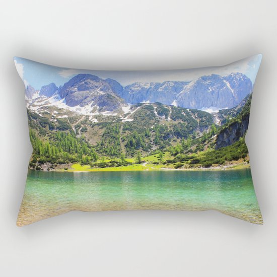 Mountain landscape. Rectangular Pillow