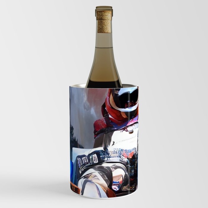 Abstract Astronaut Wine Chiller