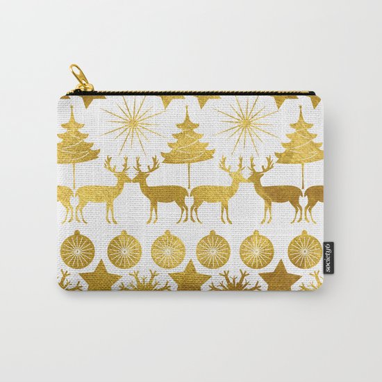 Gold Christmas 04 Carry-All Pouch