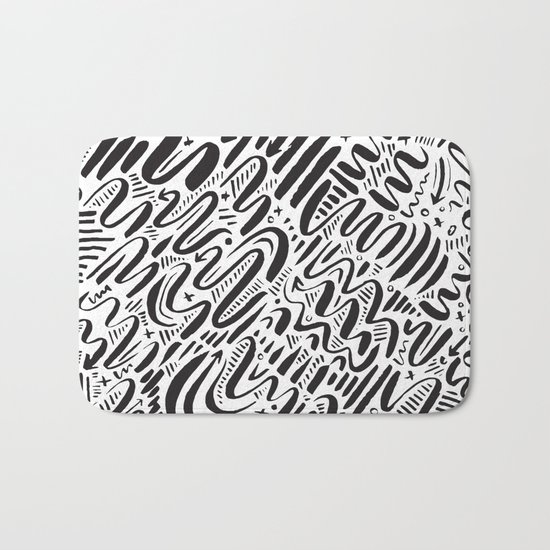SQUIGGLY WIGGLY Bath Mat