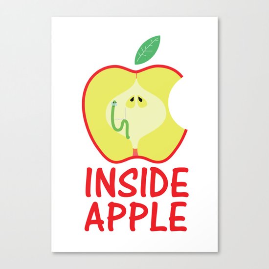 INSIDE APPLE Canvas Print