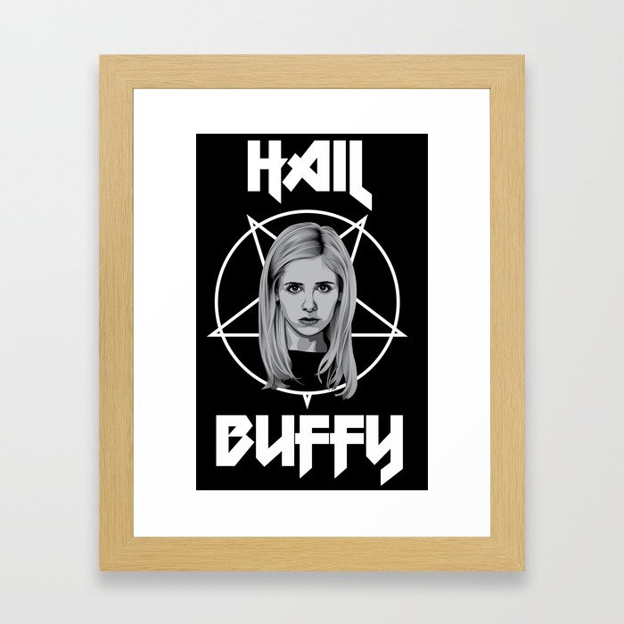 Buffy iPhone case Framed Art Print