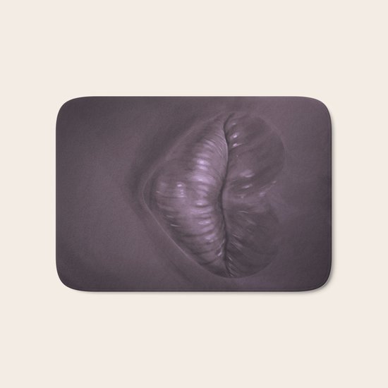 a kiss goodnight Bath Mat