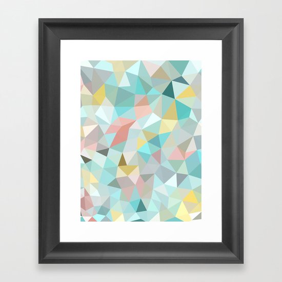 Pastel Tris Framed Art Print