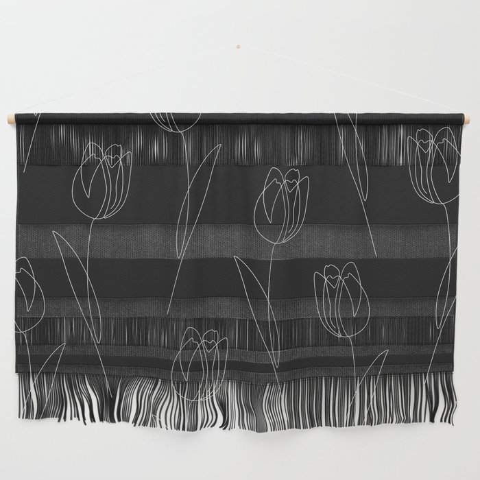 Black Tulip Wall Hanging