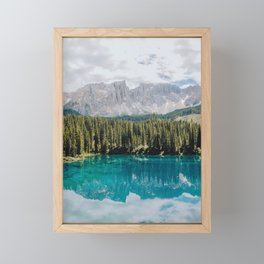 Lago di Carezza | Travel Photography | art print Framed Mini Art Print