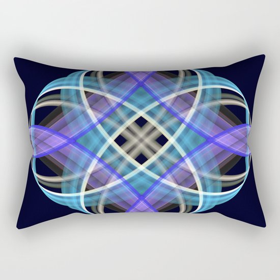 Four points geometric pattern design Rectangular Pillow