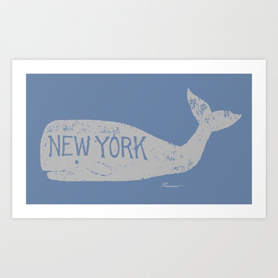 Antique Whale - New York Art Print