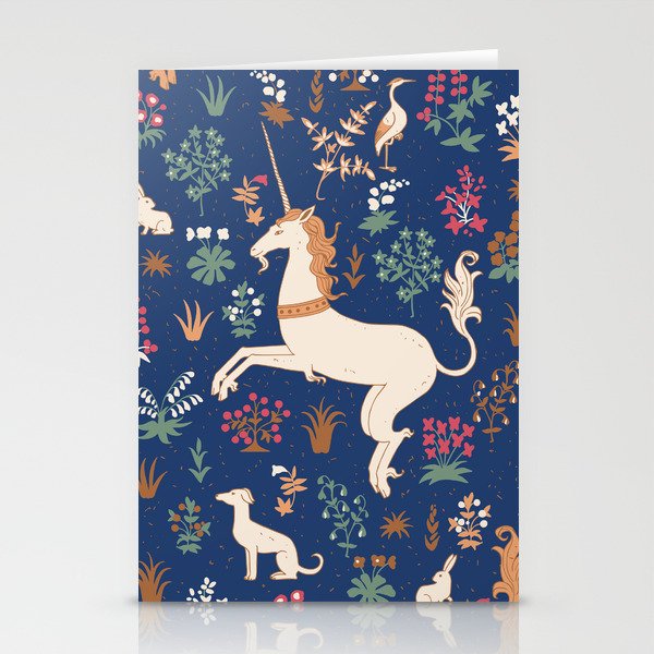 Magical Medieval Unicorn Forest Stationery Cards