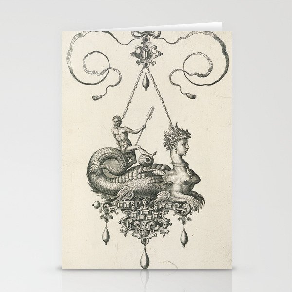 Medieval sphinx Stationery Cards