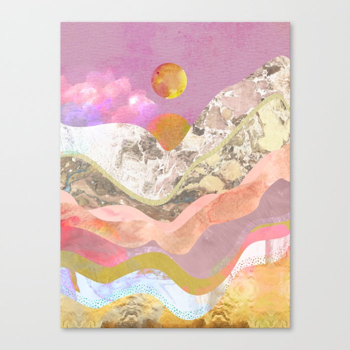 Abstract Canyon Canvas Print