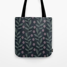 Midnight Leaves Tote Bag