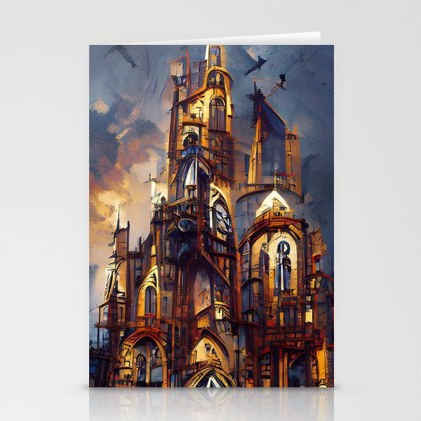 A Dark Gothic Cathedral Stationery Cards