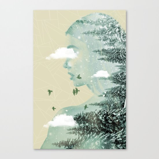 Drifting on a cloud Canvas Print