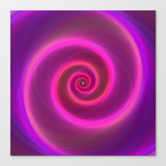 Neon spiral Canvas Print