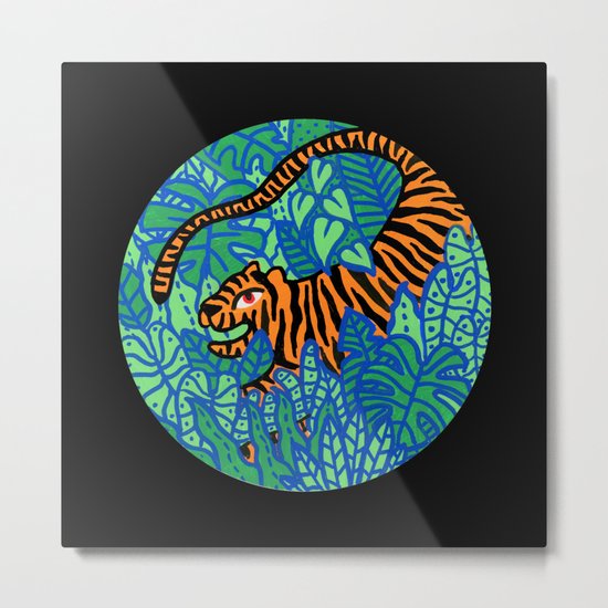 Tiger Metal Print