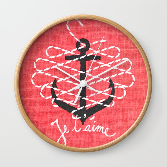 Je t'aime Wall Clock