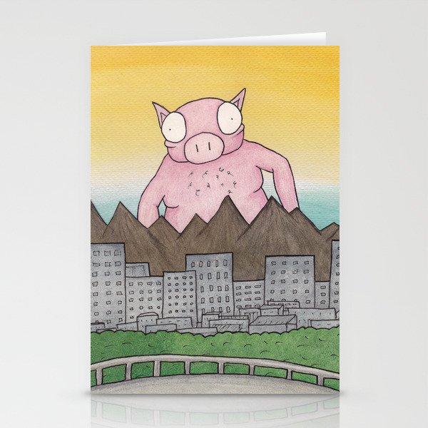Mr. Pig Stationery Cards