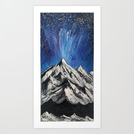 Painted Mountains Art Print