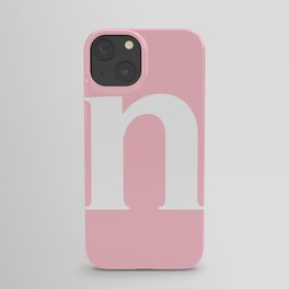 n (WHITE & PINK LETTERS) iPhone Case