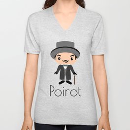 Hercule Poirot | Agatha Christie V Neck T Shirt