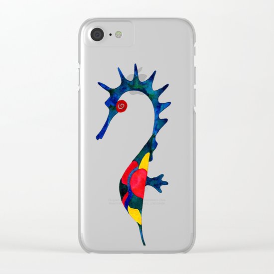 Marine Solitude Clear iPhone Case