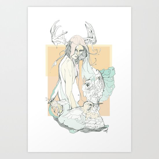 huni bee Art Print