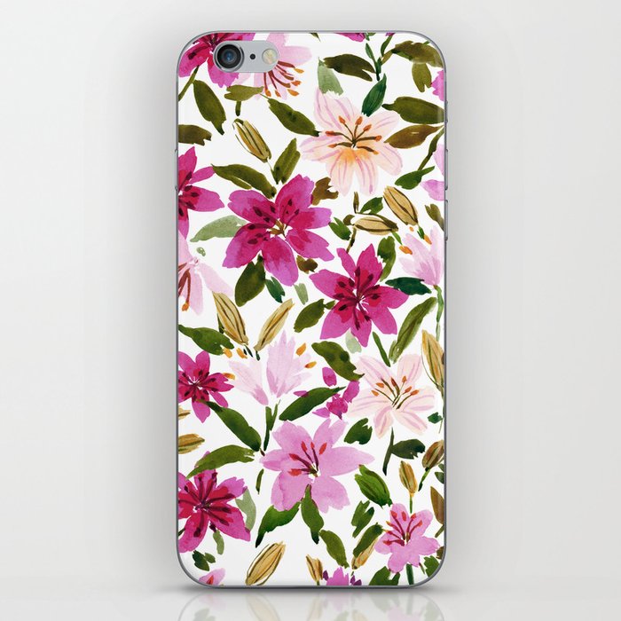 LILY PROLIFERATION in Pink iPhone Skin
