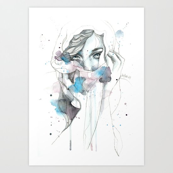 Scarf Art Print