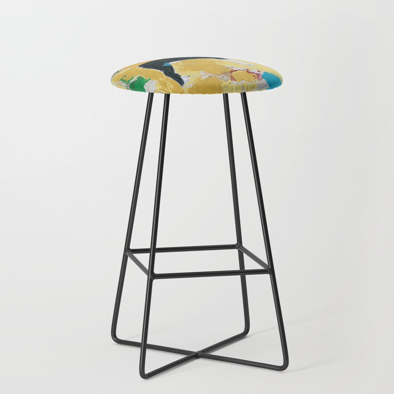 Boston Terrier Painting Art Bar Stool By Shawnmcnulty Society6
