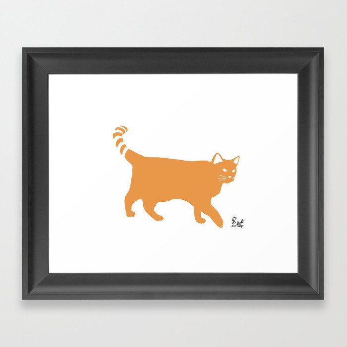 Orange Cat Framed Art Print