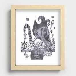 Two Ears, One Mouth Recessed Framed Print