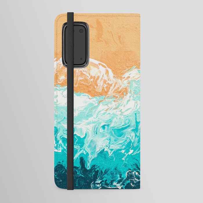 Sea Wave Drone View Android Wallet Case