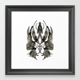 Rorschach Mask Framed Art Print