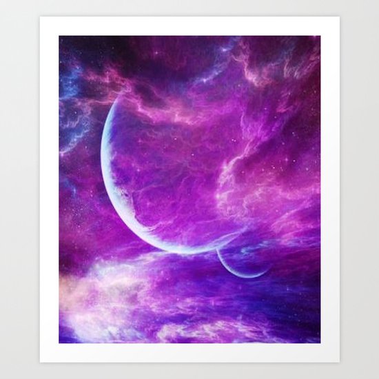 Breaking through Art Print