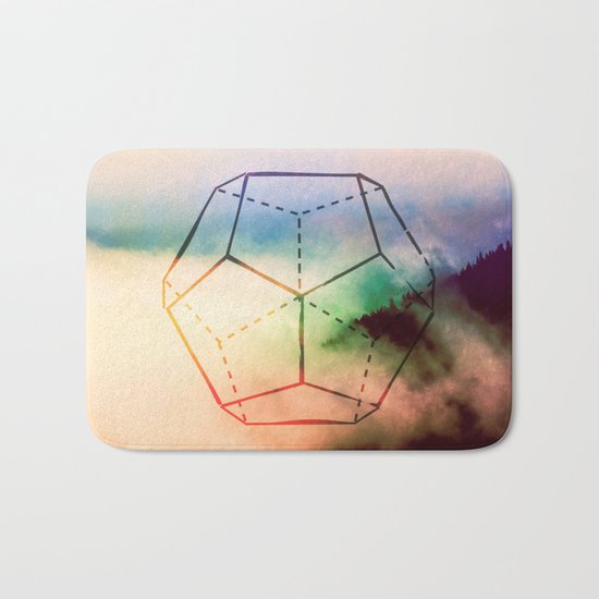 The Elements Geometric Nature Element of Spirit Bath Mat