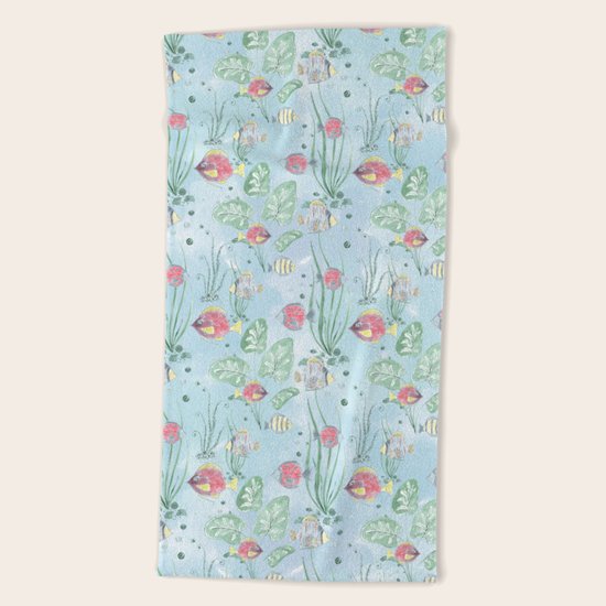 Marine life Beach Towel