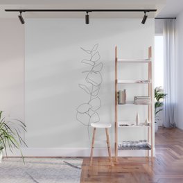 One Line Plant Drawing - Bow Wall Mural