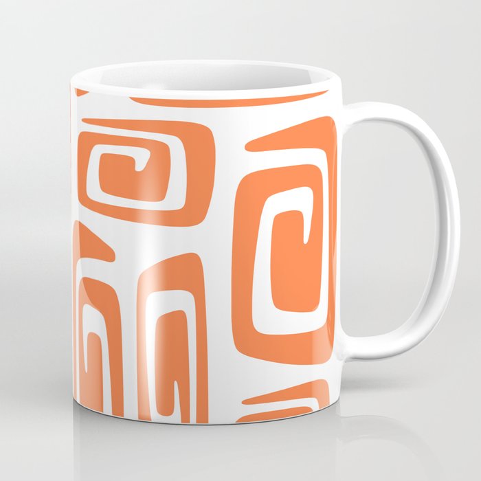 Mid Century Modern Cosmic Abstract 613 Orange Coffee Mug