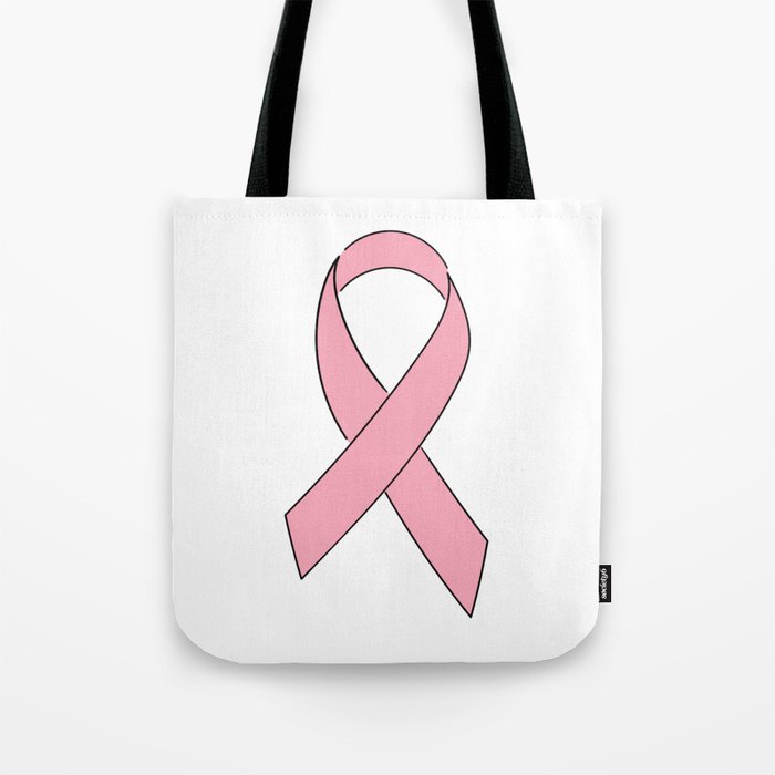 Breast Cancer Awareness Ribbon Tote Bag