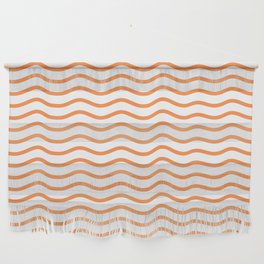 Orange Wave pattern  Wall Hanging