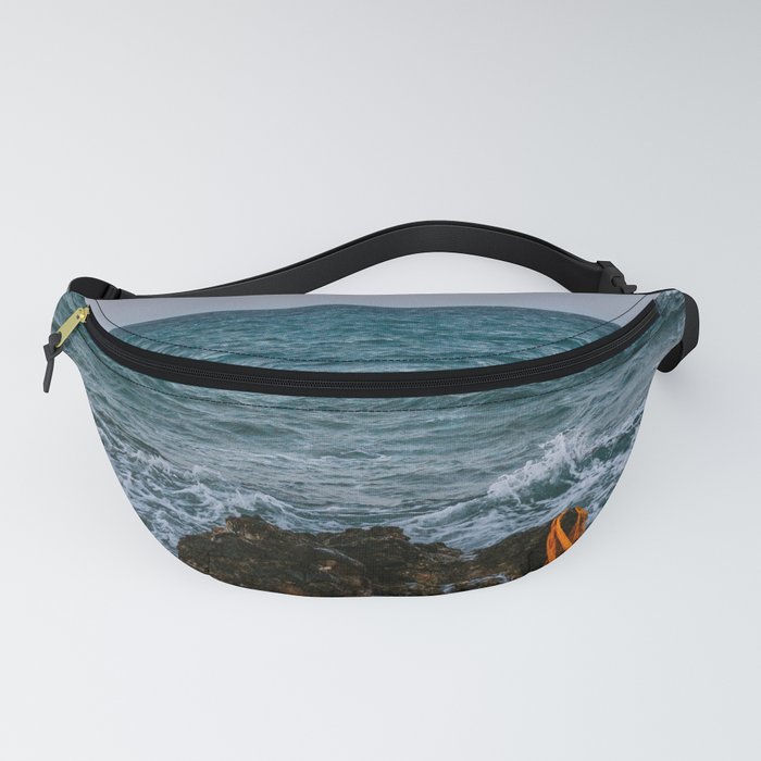 Fishers Net stuck in the Wild Sea | Island & Ocean vibes in Naxos, Greece, South of Europe | Travel Photography Fanny Pack