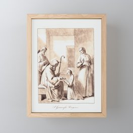 Saint Genevieve, Virgin Framed Mini Art Print