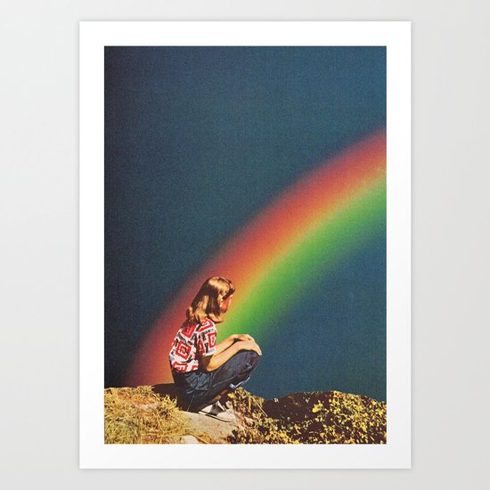 NIGHT RAINBOW Art Print