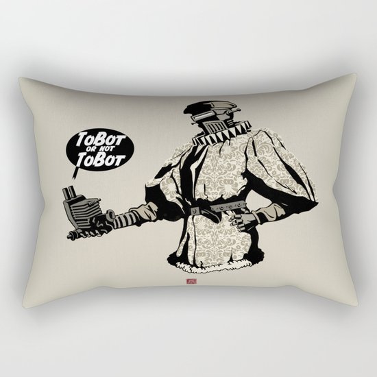 To Bot Or Not To Bot Rectangular Pillow
