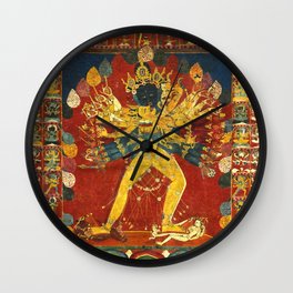 Tibetan Buddhist Kalachakra Wheel Time 1400s Wall Clock