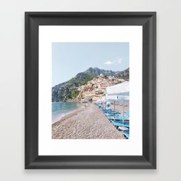 Amalfi Coast Beach Gerahmter Kunstdruck