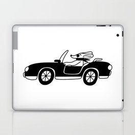 The dog drives the car Laptop Skin